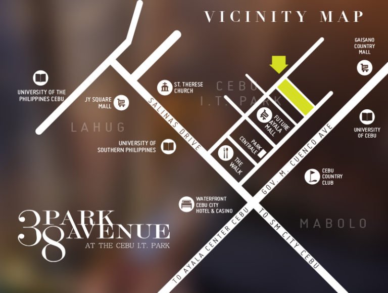 38 Park Avenue Vicinity Map