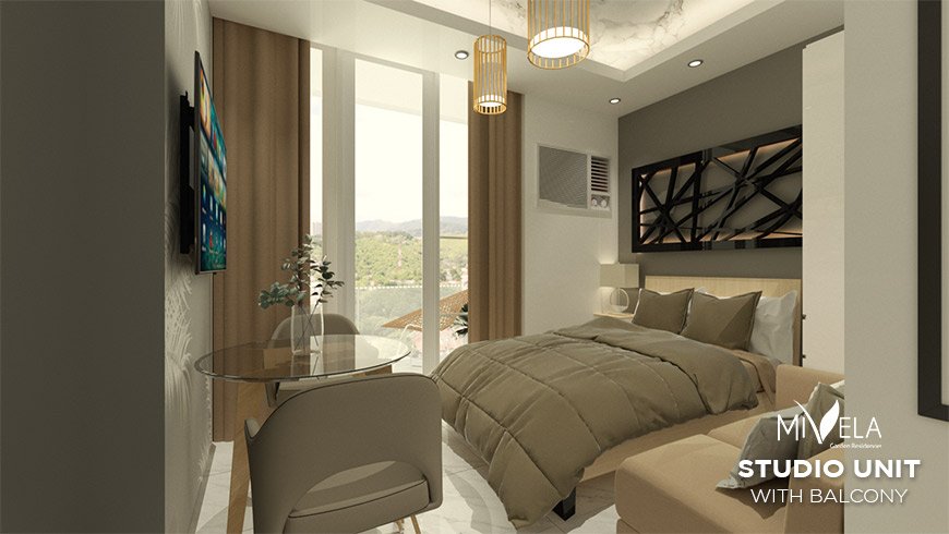 Studio with Balcony